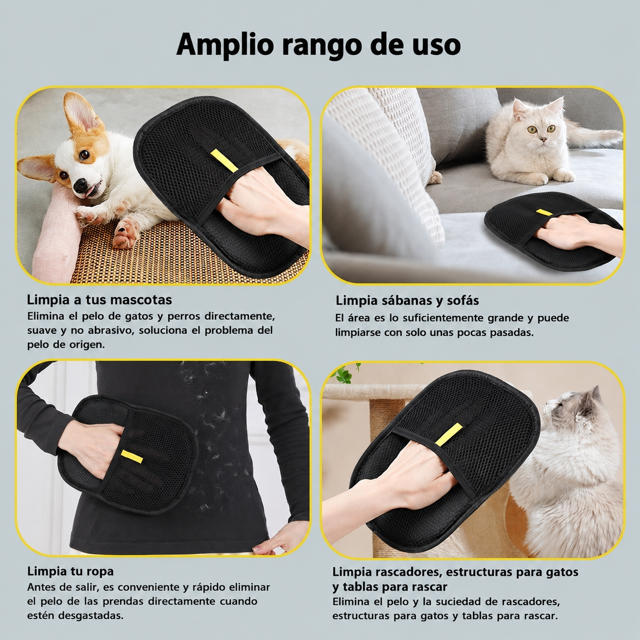 Manopla Quita pelos FurFree | Elimina el pelo de tu mascota al instante